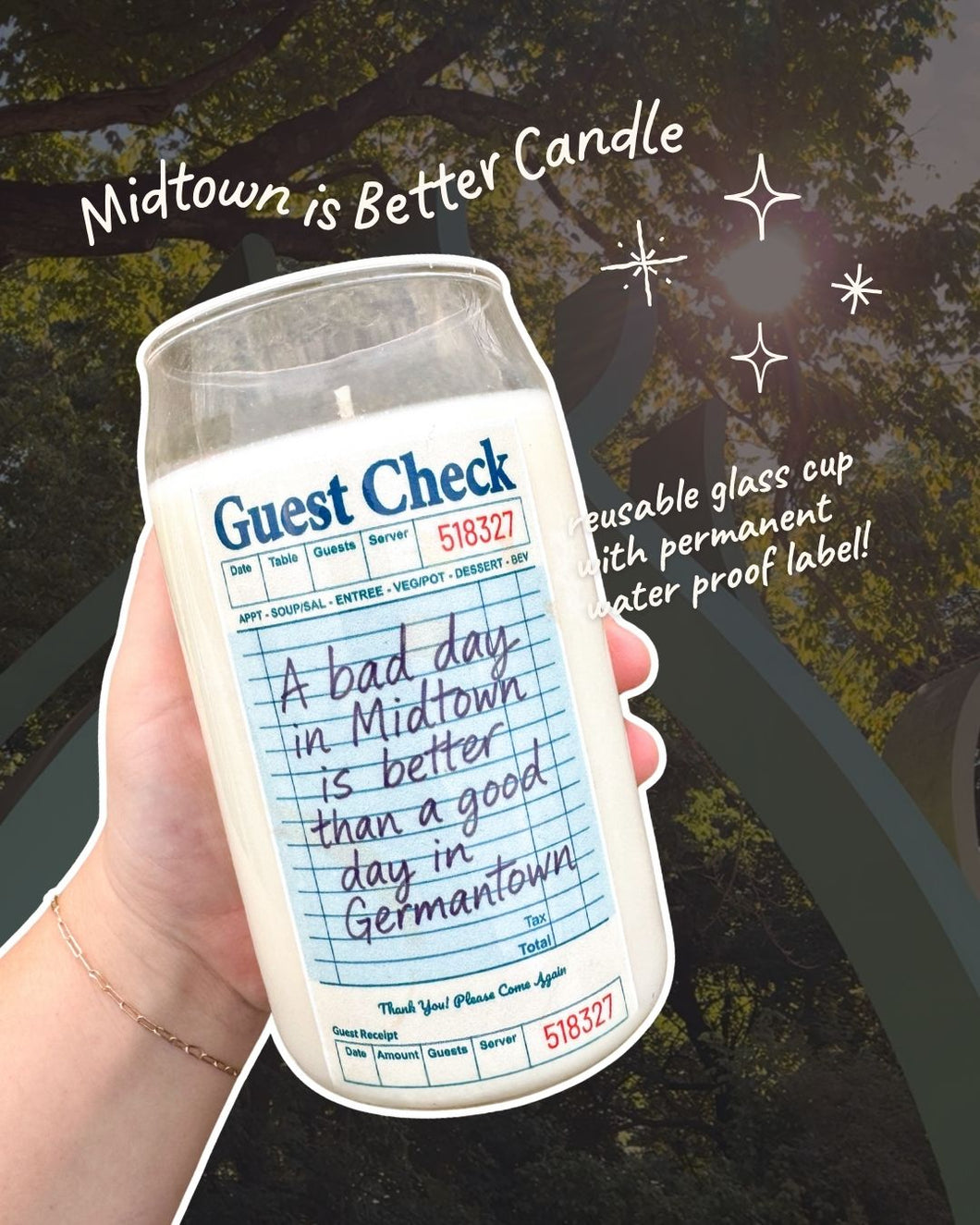 Midtown is Better - 16oz Candle in Reusable, Waterproof Glass