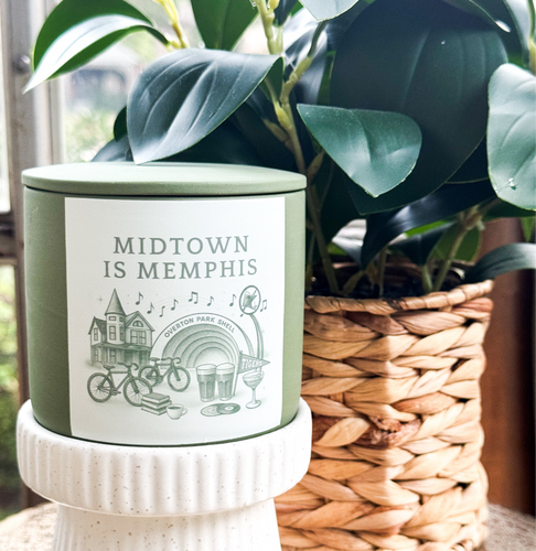 Midtown is Memphis Ceramic Candle -- 14oz, Double Wick