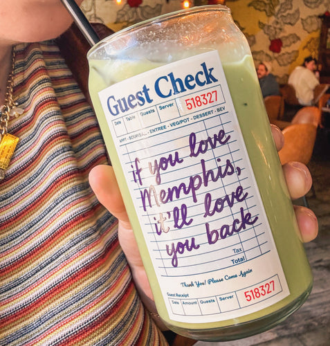 if you love memphis - CUP ONLY, no candle